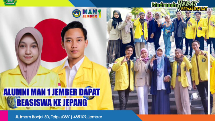 ALUMNI MAN 1 JEMBER DI UNIVERSITAS INDONESIA MENDAPAT BEASISWA KE JEPANG  DI OSAKA UNIVERSITY DAN TOKYO INSTITUTE OF TECHNOLOGY