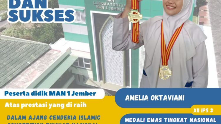 Peraih Medali Emas Tingkat Nasional Olimpiade Fiqih dan PAI dalam ajang Cendekia Islamic Competition Tingkat Nasional