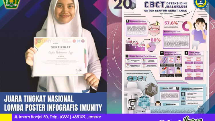 SISWA MAN 1 JEMBER RAIH JUARA TINGKAT NASIONAL LOMBA POSTER INFOGRAFIS IMUNITY