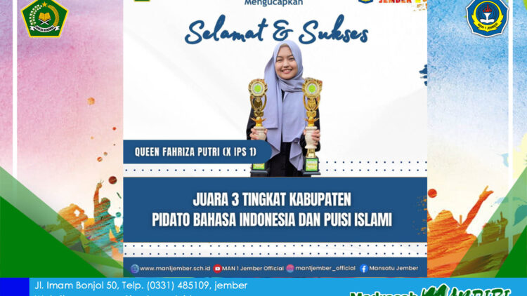 SISWI MAN 1 JEMBER RAIH JUARA DALAM BAHANA MUHARRAM 1445 H