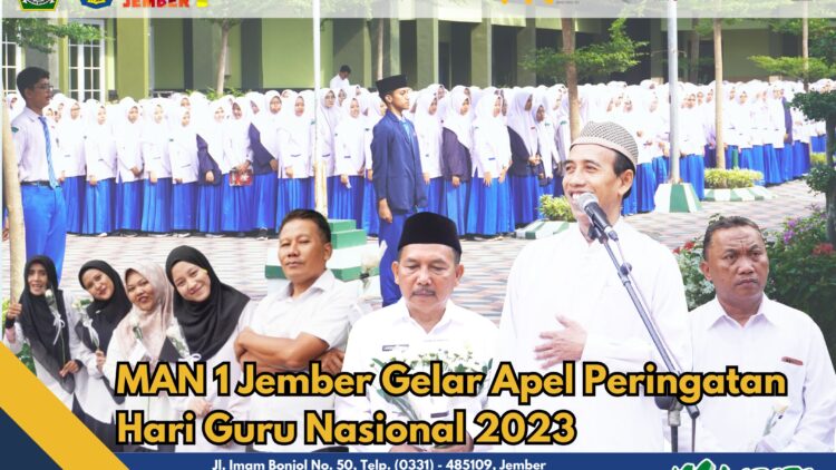 MAN 1 Jember Gelar Apel Peringatan Hari Guru Nasional 2023