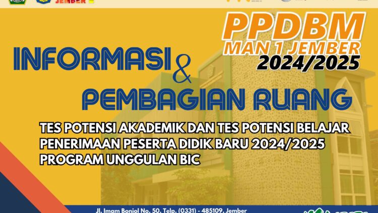 INFORMASI PEMBAGIAN RUANG TPA & TPB PROGRAM UNGGULAN BIC