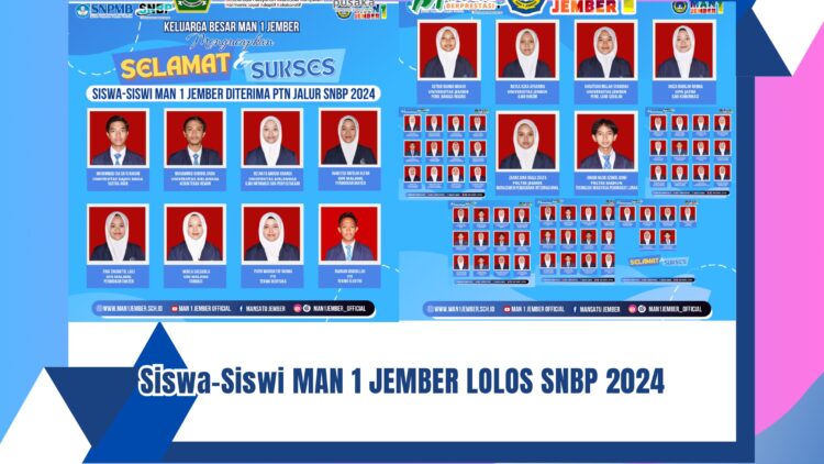 Siswa – Siswi MAN 1 Jember Lolos SNBP 2024
