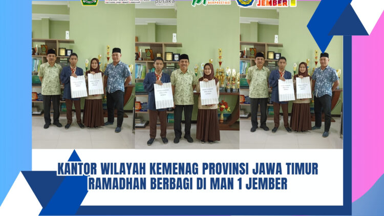 Kanwil Kemenag Provinsi Jawa Timur turut melaksanakan program ramadhan berbagi di MAN 1 Jember