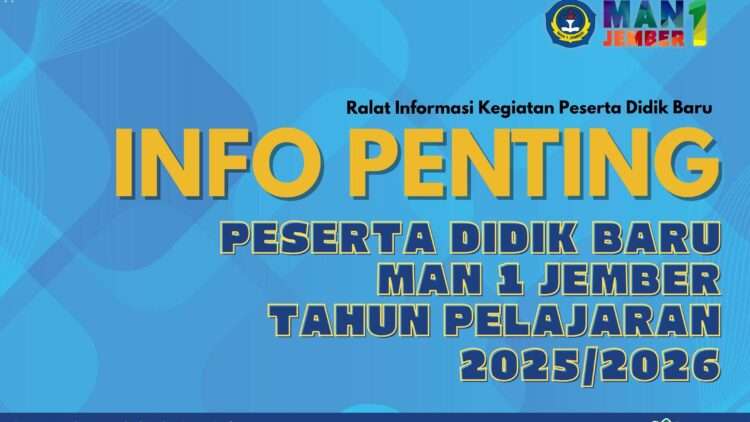 RALAT-INFORMASI KEGIATAN PESERTA DIDIK BARU TAHUN PELAJARAN 2025/2026