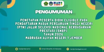 PERUBAHAN SURAT KEPUTUSAN NOMOR 7 TAHUN 2026 TENTANG PENETAPAN PESERTA DIDIK ELIGIBLE