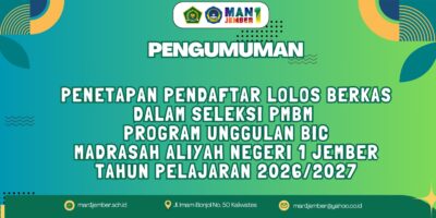 PENGUMUMAN LOLOS BERKAS PMBM PROGRAM UNGGULAN BIC TAHUN PELAJARAN 2026-2027