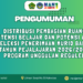 INFORMASI DISTRIBUSI PEMBAGIAN RUANG TES POTENSI BELAJAR DAN POTENSI AKADEMIK