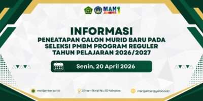 INFORMASI PMBM-PROGRAM REGULER TAHUN PELAJARAN 2026-2027